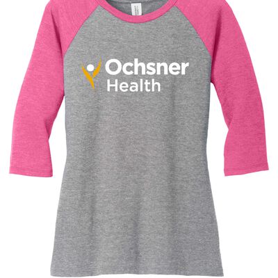 District Made Ladies Perfect Tri 3/4 Raglan